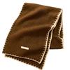 Fresh and vintage locked-edge soft cozy knit Korean ambient scarf for women, versatile winter thickened shawl with warm scarf