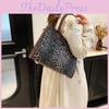 Chic And Spacious Leopard Print Tote Bag With Double Straps Ideal For Street Style Fashion