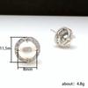 Mini Imitation Pearl Earrings Women, French Elegance Temperament Women'S Bead Earrings, Fashion Commuter Accessories