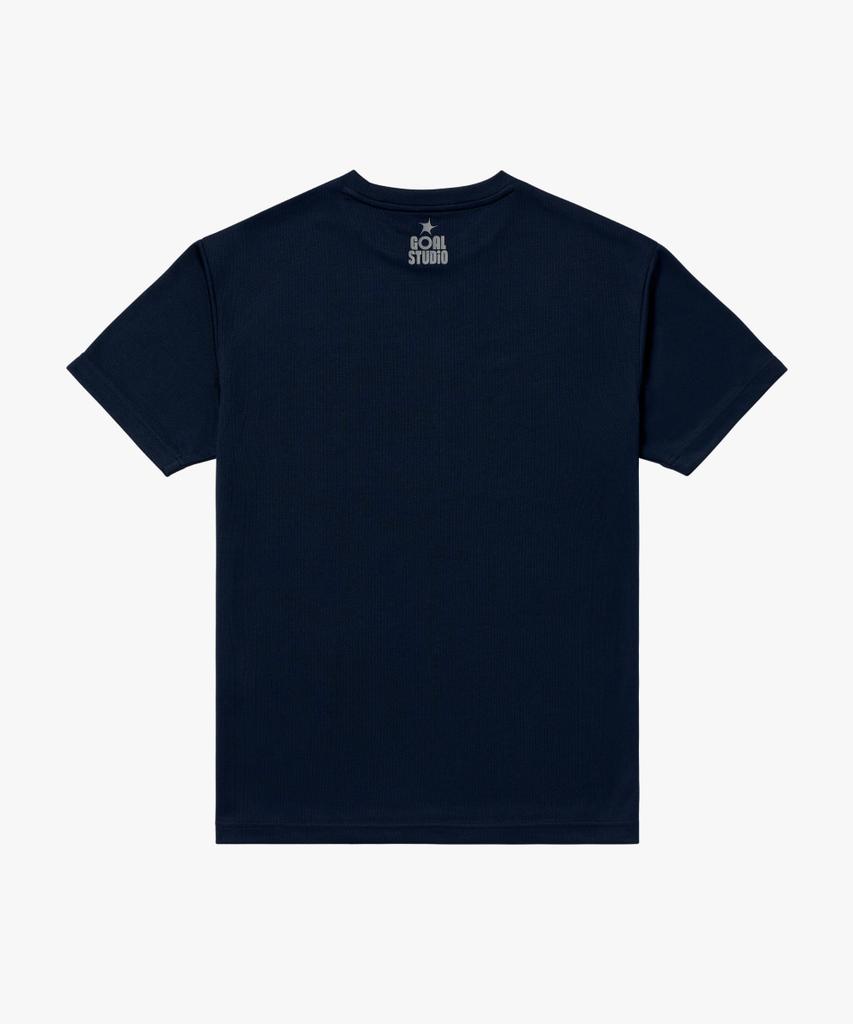 GOALSTUDIO Active Front Goal Logo Tee-Navy