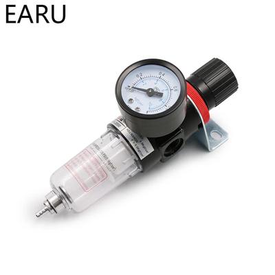 1pc AFR-2000 Pneumatic Filter Air Treatment Unit Pressure Regulator Compressor Reducing Valve Oil Water Separation AFR2000 Gauge