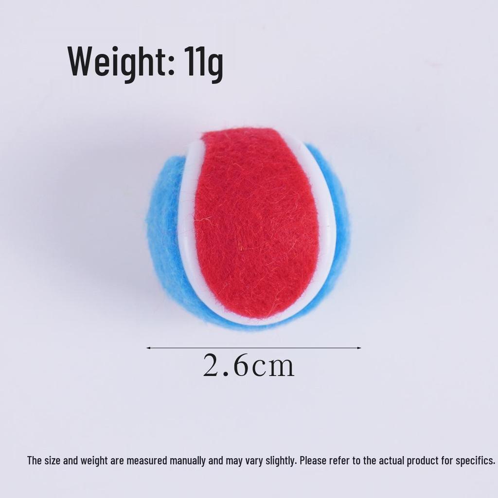 Mini Plush Tennis Ball Keychain - Creative DIY Sports Bag Pendant and Photography Prop