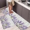 Soft Non-Slip Washable Kitchen Mat, & Floor Mat with Lavender Floral , Polyester, Kitchen Floor Mat, Kitchen MaT