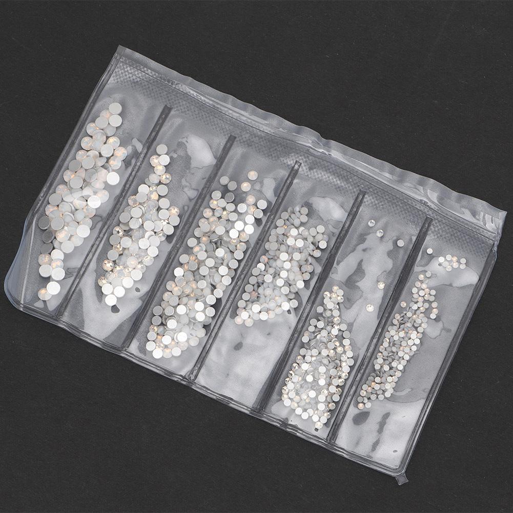   Colorful   Glass Nail Art Rhinestons Decoration Costumes Material Package(Silver)