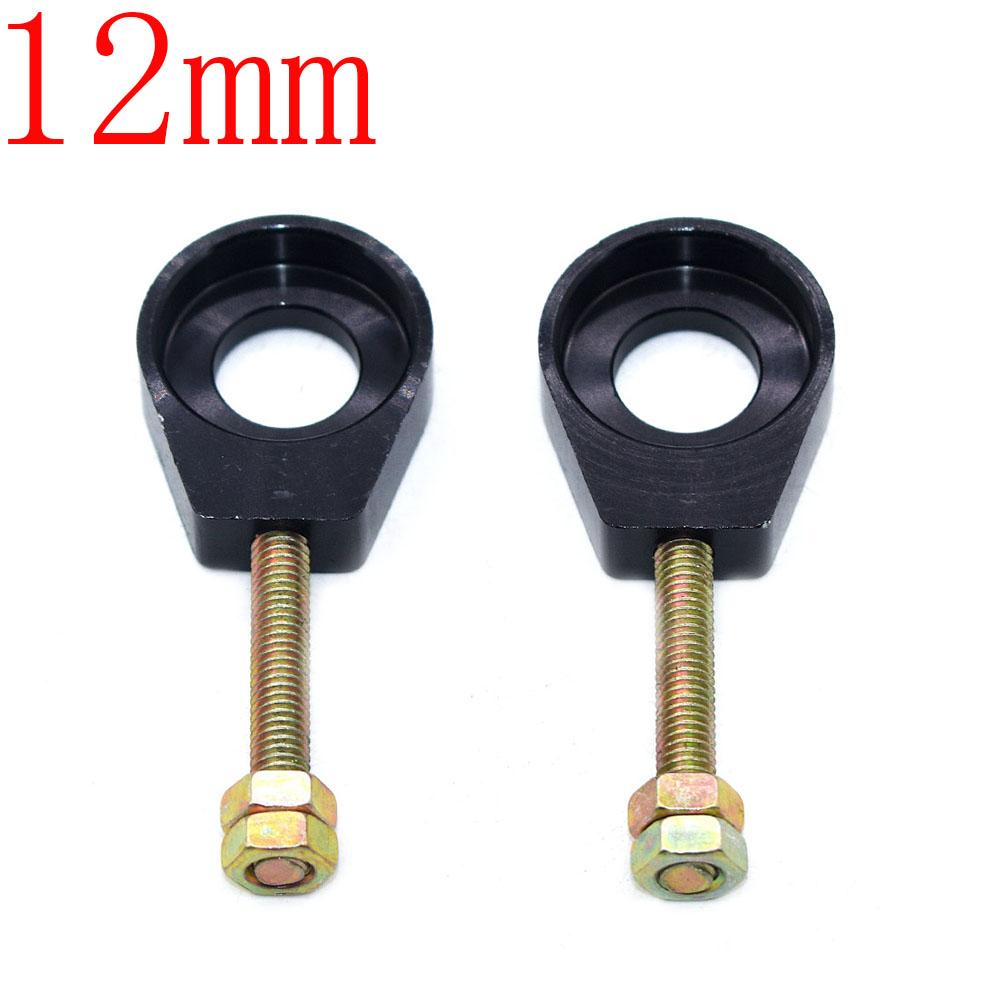 110cc 125cc 140cc Aluminum Chain Tensioner Adjuster Dirt Bike Pit ATV Motorcycle Scooter 12mm or 15mm Rear Wheel axle hole
