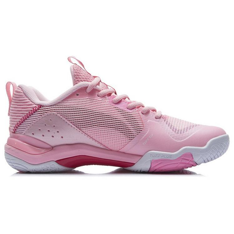 New LINING Sonic Boom EG 3.0 Women's Professional Badminton Shoes   Light Pink/Red AYZR004-1