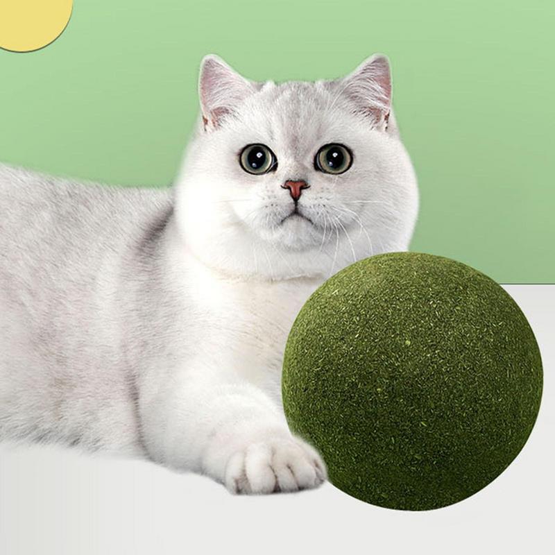 Large Catnip Balls 10cm Catnip Toys Cat Mint Ball Toy Super Large Healthy Natural Lickable Self-Relieving Catnip Ball For