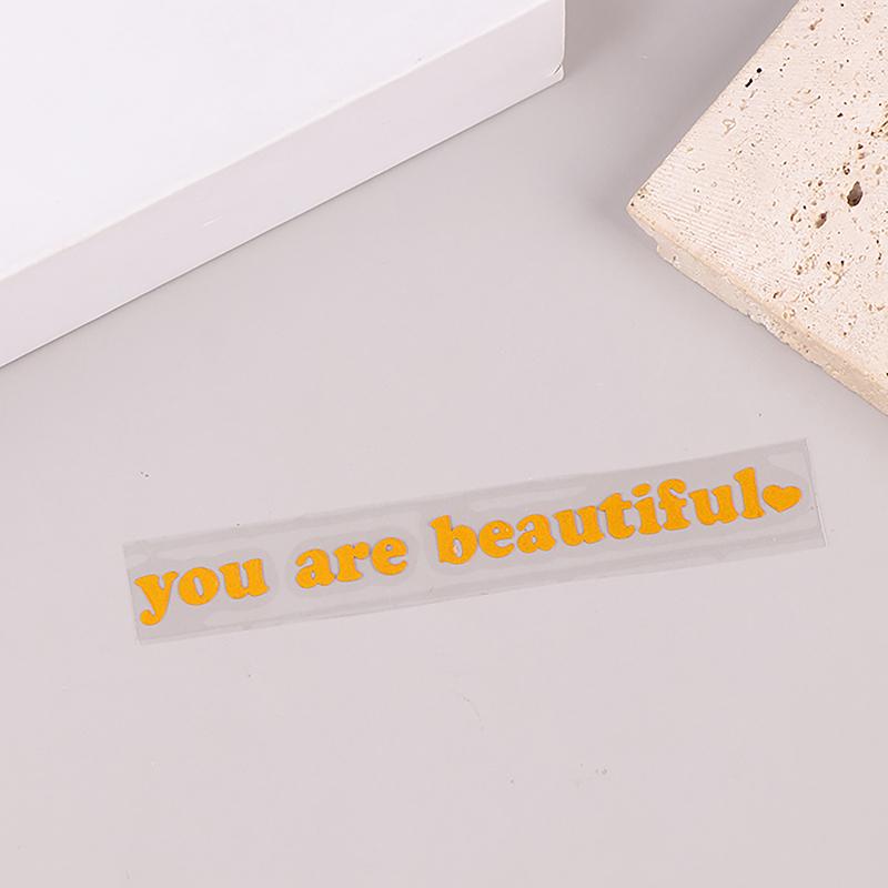 Car Stickers You Are Beautiful Interior Decoration Rear View Mirror Stickers Creative Sport Pvc Vinyl Decals