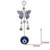 Reflect Negative Energy Car Pendant Rear View Mirror Blessing Ornament Hanging Ornament  Navy Blue Evil Eye