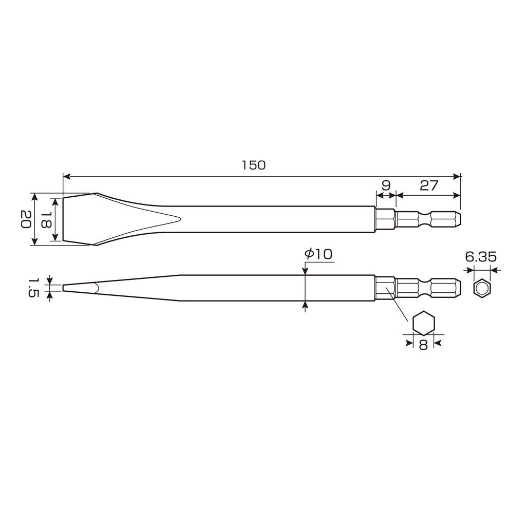 ANEX Faucet 18mm x Bit, Type, 150mm, AHF-1515