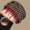 Flocking Bezel Hair Hoops For Women Ladies Solid Color Toothed Non-Slip Headband Hair Band Hair Accessories
