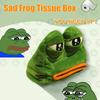 1 Stück Lustiger Plüschtrauriger Frosch Taschentuchbox Auto Schlafzimmer Kommoden Nachttische Papiertaschentuchhalter Garten Heimdekoration Geschenk Papier