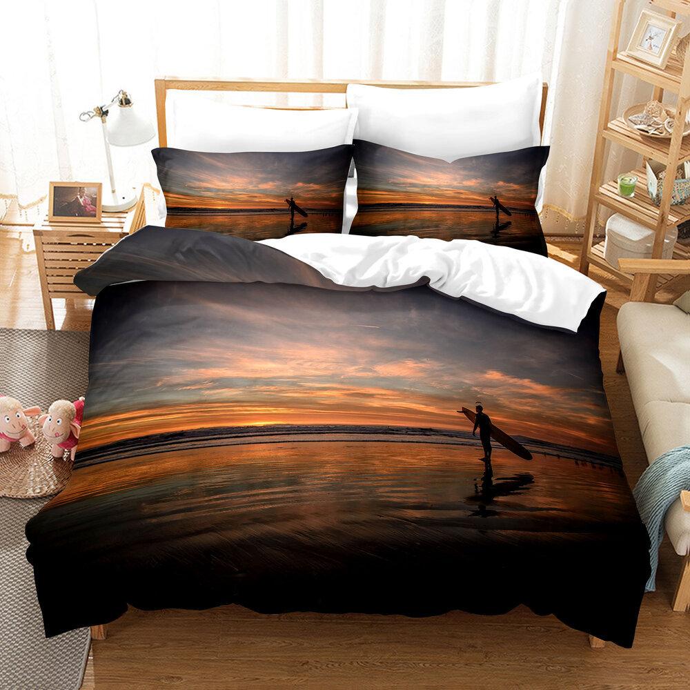 Middle East E-Commerce Three-Piece Set, American 3D Digital Printing Kit