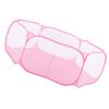Portable Small Pet Animals Playpen Transparent Puppy Cat Rabbit Cage Tent for OutdoorPink