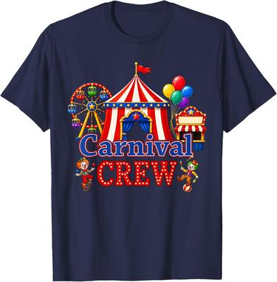Carnival Crew Funny Circus Staff Costume Circus Theme Party T-Shirt