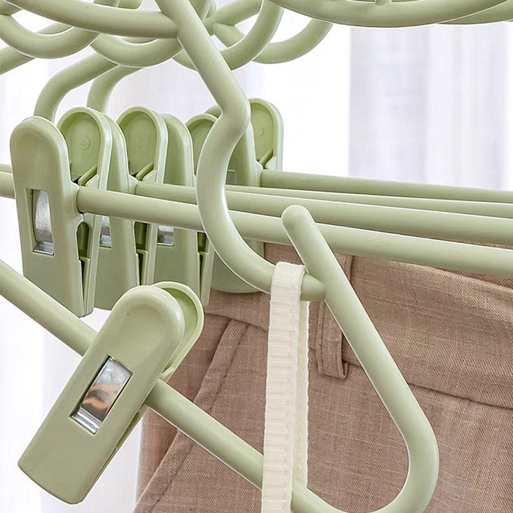 Plastic Clothes Hanger Anti-Slip Laundry Rack Portable Coats Hanger  Home