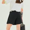 Venezia 12 Pleated Culotte Shorts Black
