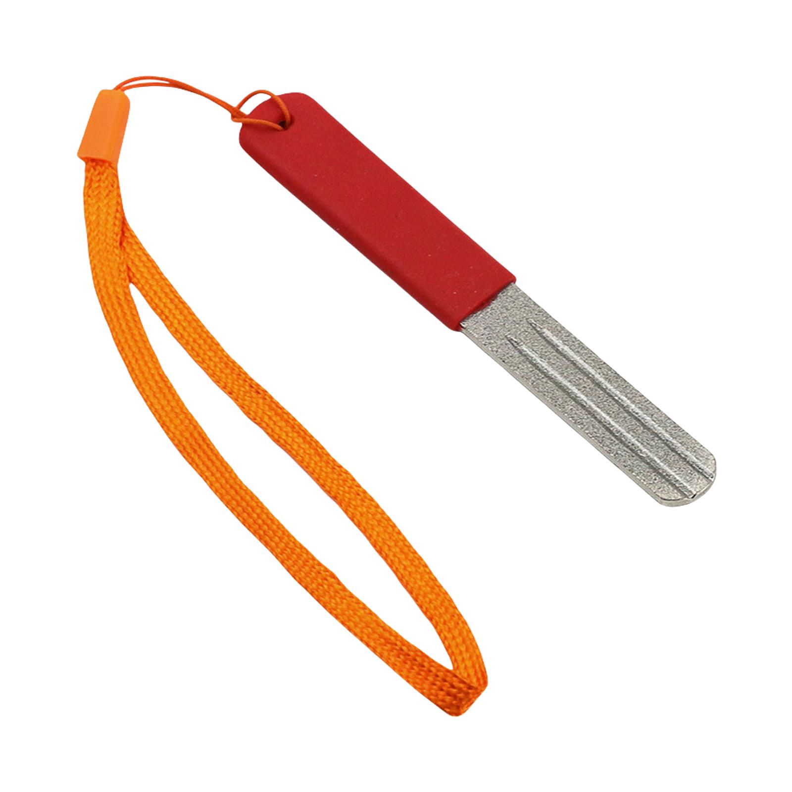 

Fish Hook Sharpener Fishhook Hone Diamond File Sharpening Whetstone Sharpening Tool Accessory Grinding Tool Double Side червоний