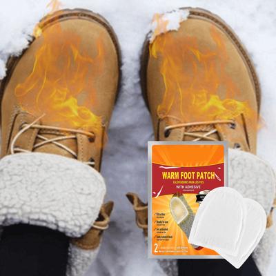 Tragbarer warmer Fußfleck, selbsterhitzende Einlegesohlenpaste, Mehrzweck-Körperfußwärmer-Aufkleber für den Winter
