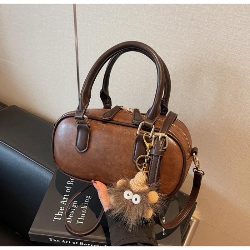 Retro Casual Hand-held Small Square Bag, Fashionable Single-shoulder Bag, Simple Commuting Crossbody Bag