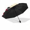 1 PC Automatic Folding Umbrella - Mafalda Pattern Portable Foldable Design With 8 Ribs Christmas Birthday Gifts