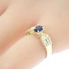 no brand  #8(JP Size) ring blue K18 yellow gold Women