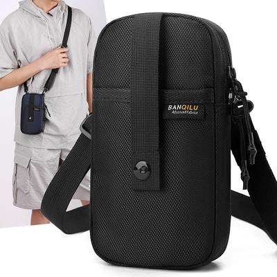 Outdoor Sports Mobile Phone Key Small Bag Men's New Multi-pocket Single Shoulder Crossbody Convenient Mini Vertical Small Backpack