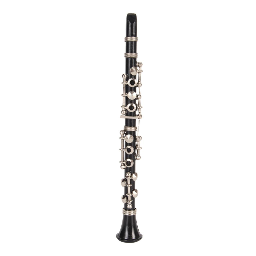 13cm Mini Clarinet Model Simulated Miniature Clarinet Musical Instrument Dollhouse Decoration