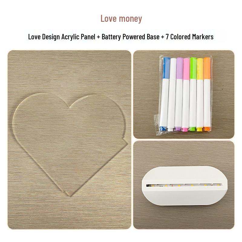 Erasable LED Drawing Board for Kids – Portable Desktop Doodle and Message Board