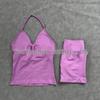 Women's High Elasticity Yoga Set: Strap Top & Butt-Lifting Leggings