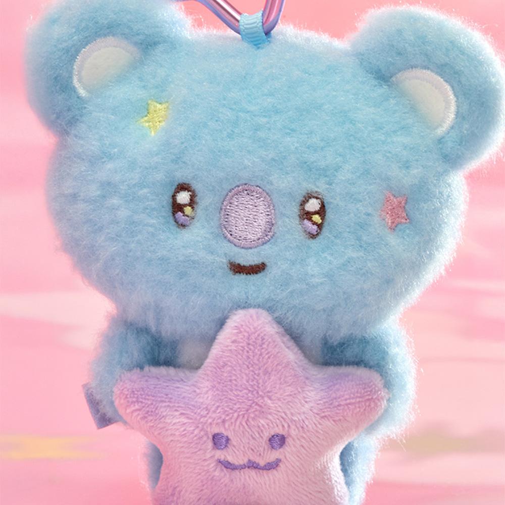 BT21 The Journey Purple Star KOYA Plush Doll Keychain