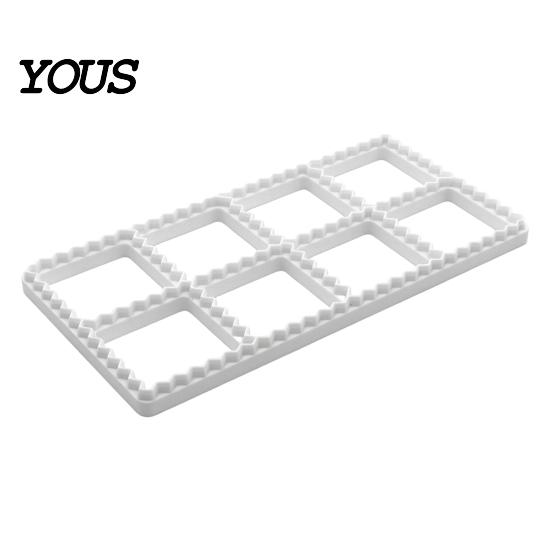 Easy Ravioli Maker Mold, 8-Cavity Dumpling Press with Zigzag Edge, PLA Food-Safe Efficient Kitchen Tool for Wonton Pie, Release Wrapper Professional