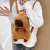 Kreativer Capybara Plüsch Rucksack Niedliche Umhängetasche Für Kinder Teenager Und Erwachsene Weiche Crossbody Taschen Schultasche Geschenk