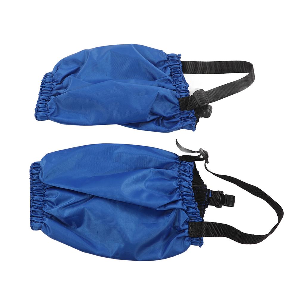 1 para stuptutów trekkingowych z włókna poliestrowego, wodoodpornych, na kemping, wspinaczkę górską, wędkarstwo, niebieskie