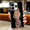 CR66 S-Sabrina C-Carpenter Plating Phone Case For Xiaomi Redmi Note 14 15 Pro Plus 13 12 11 11S 11T 10 9S 9 5G Anti-Fall Airabag