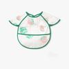 Cartoon Print Baby Bibs Oil Proof Drawing Apron Simple Feeding Bib  for 0-3 Years