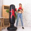 160cm Inflatable Freestanding Punching Bag Adults - PVC Heavy Duty Boxing Training Dummy With Base Stability