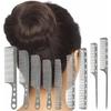 Professional Anti Static Metal Comb with Hanlde Fine Cutting Comb for Hair Styling Hairdressing