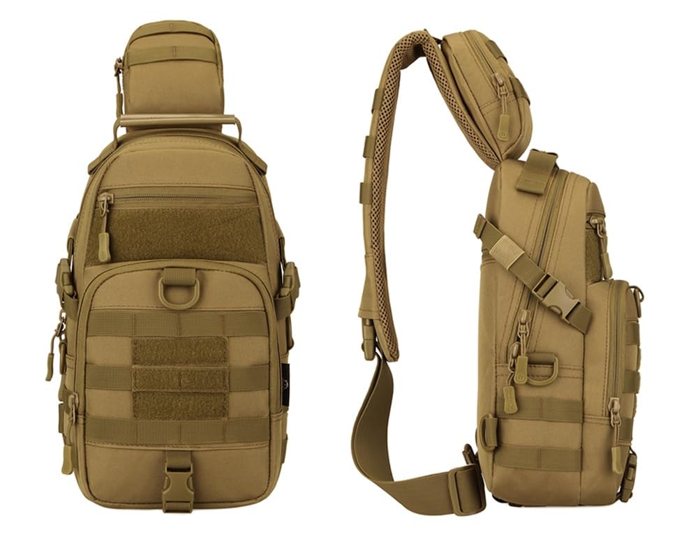 PHOENIX IKKI Tactical Outdoor Crossbody Sports Gray Bag, Ambidextrous, One-Shoulder Bag, Bag,