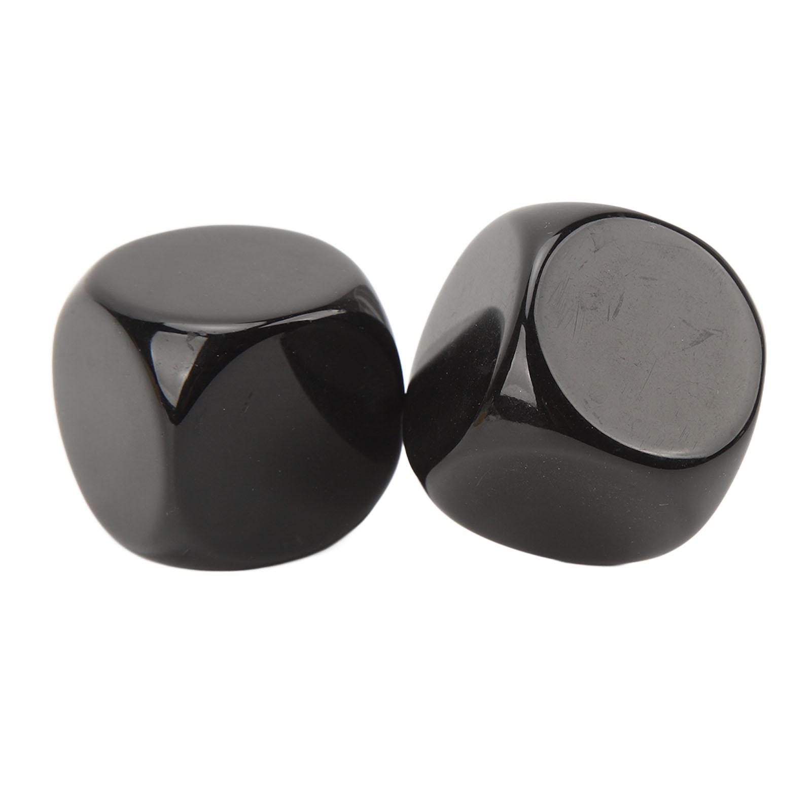 

Набор из 6 больших кубиков с круглыми углами, водонепроницаемые, устойчивые к окислению, с гладкой поверхностью, для бара, для DIY, черные чёрный