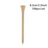 Unbreakable 83mm 70mm 100Pcs Swing Practice Golf Tees Golf Accessories Bamboo Tee Golf Training