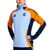 Real Madrid TR 2024-25 Season Moisture-Wicking Zip Stripe Color-Blocked Soccer Jersey Men Jersey IT5139