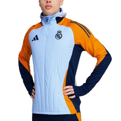 Real Madrid TR Sezóna 2024-25 Dres na fotbal s odvodem vlhkosti, zipem, pruhy a barevnými bloky Pánský dres IT5139
