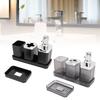 Badezimmer-Accessoires-Set Bad-Ensemble-Set mit Zahnbürstenhalter Becher Lotion-Flaschen Seifenschale Tablett