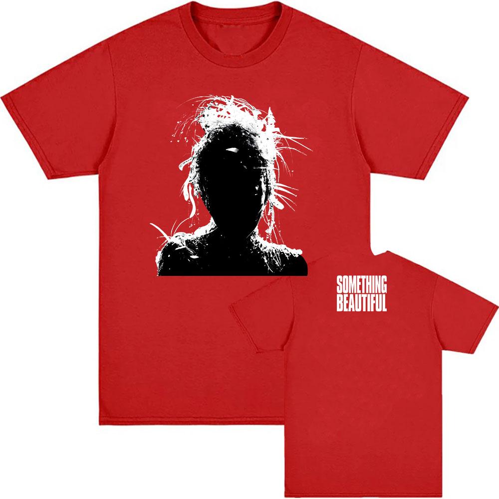 Miley Cyrus Something Beautiful Album T-shirt Cotton Summer Short Sleeve Tshirts for Men Unisex Streetwear Singer Graphic Tees