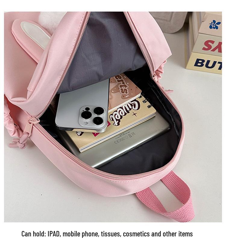 Adorable Mini Sac à Dos Enfant Oreilles de Lapin - Style Ins Japonais