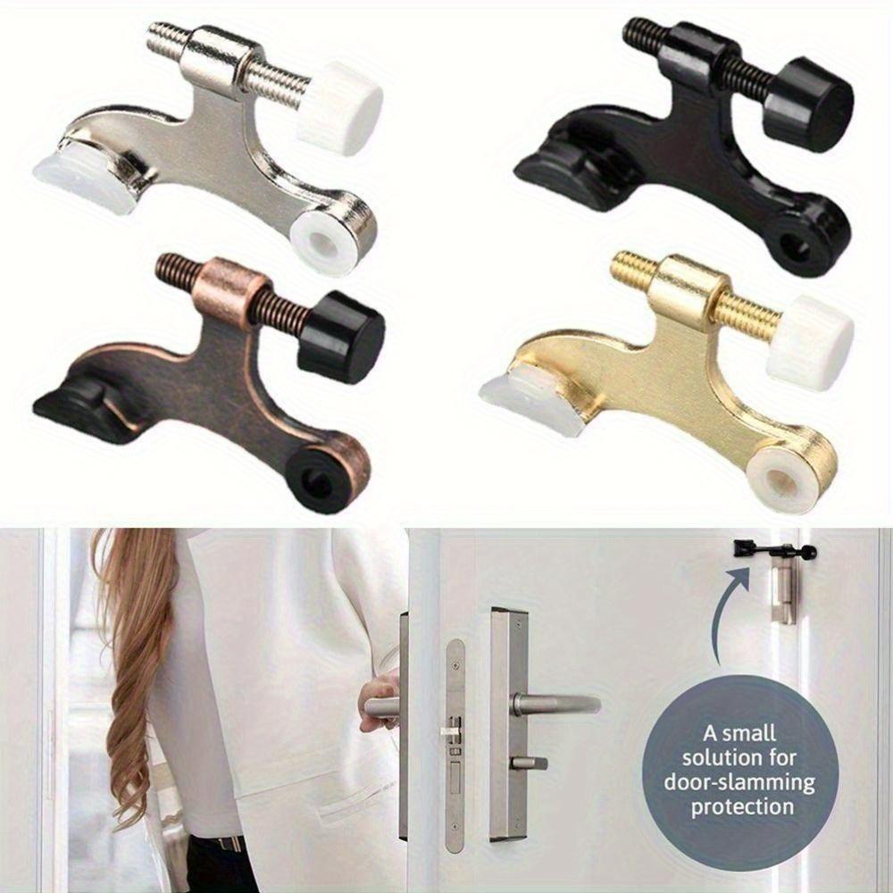 Rubber Hinge Pin New Zinc Alloy Bumper Damper Hidden Doorstops Thicken Adjustable Door Stopper Door
