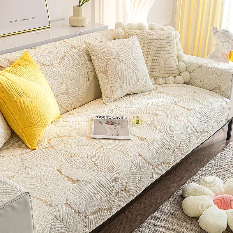 Nordic Simple Cotton Sofa Cushion Four Seasons Universal Non-Slip Cotton Cushion Sofa Cover Cover Towel Cover Cloth Cushion