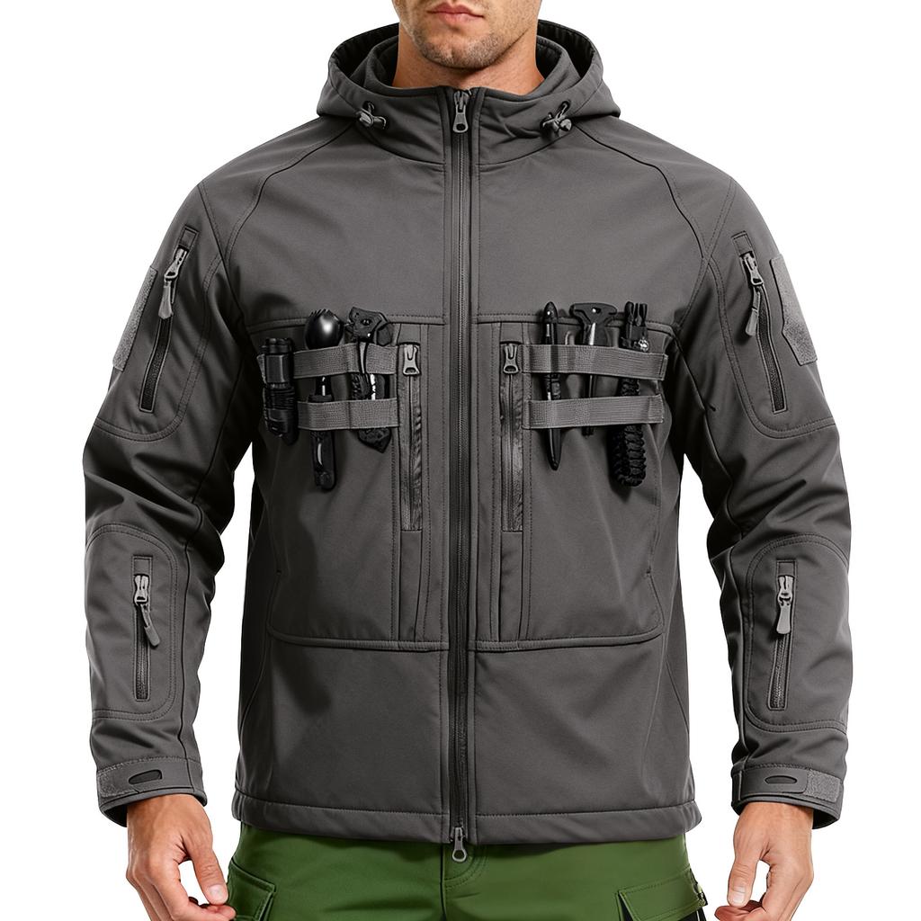 Men's Winter Solid Color Jackets Men's Fashion Trend Jackets Breathable Windproof Jackets Outdoor Sports Jackets