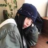 Koreanische Süße und Coole Mädchen Stern Bestickte Strickmütze für Damen Vielseitige Baotou Wollene Kälte Mütze Herbst und Winter